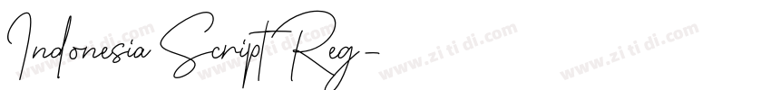 Indonesia Script Reg字体转换